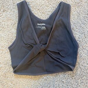 Garage Purple Twist Tank Top